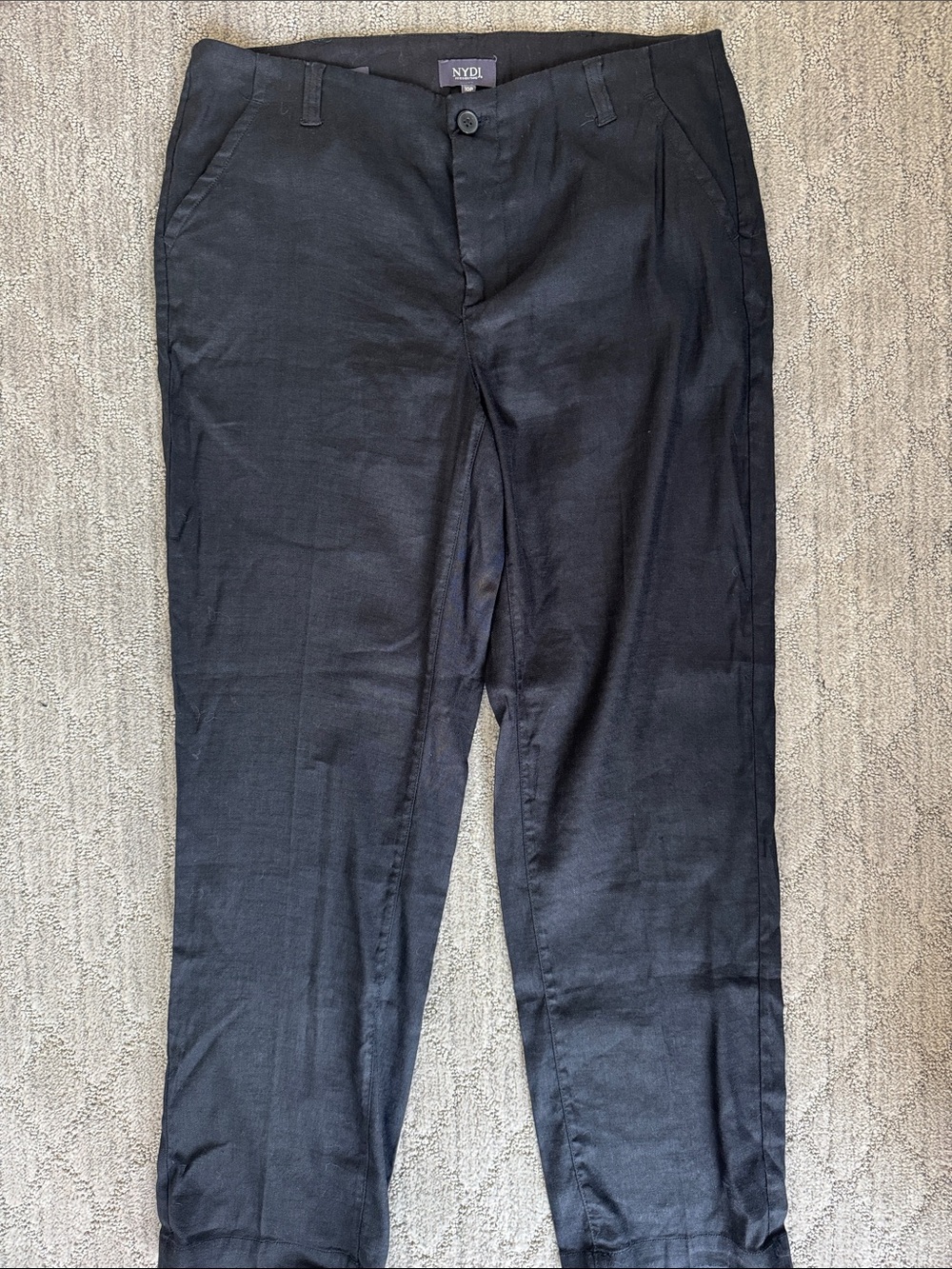 NYDJ Black Women's Straight Leg Trousers
